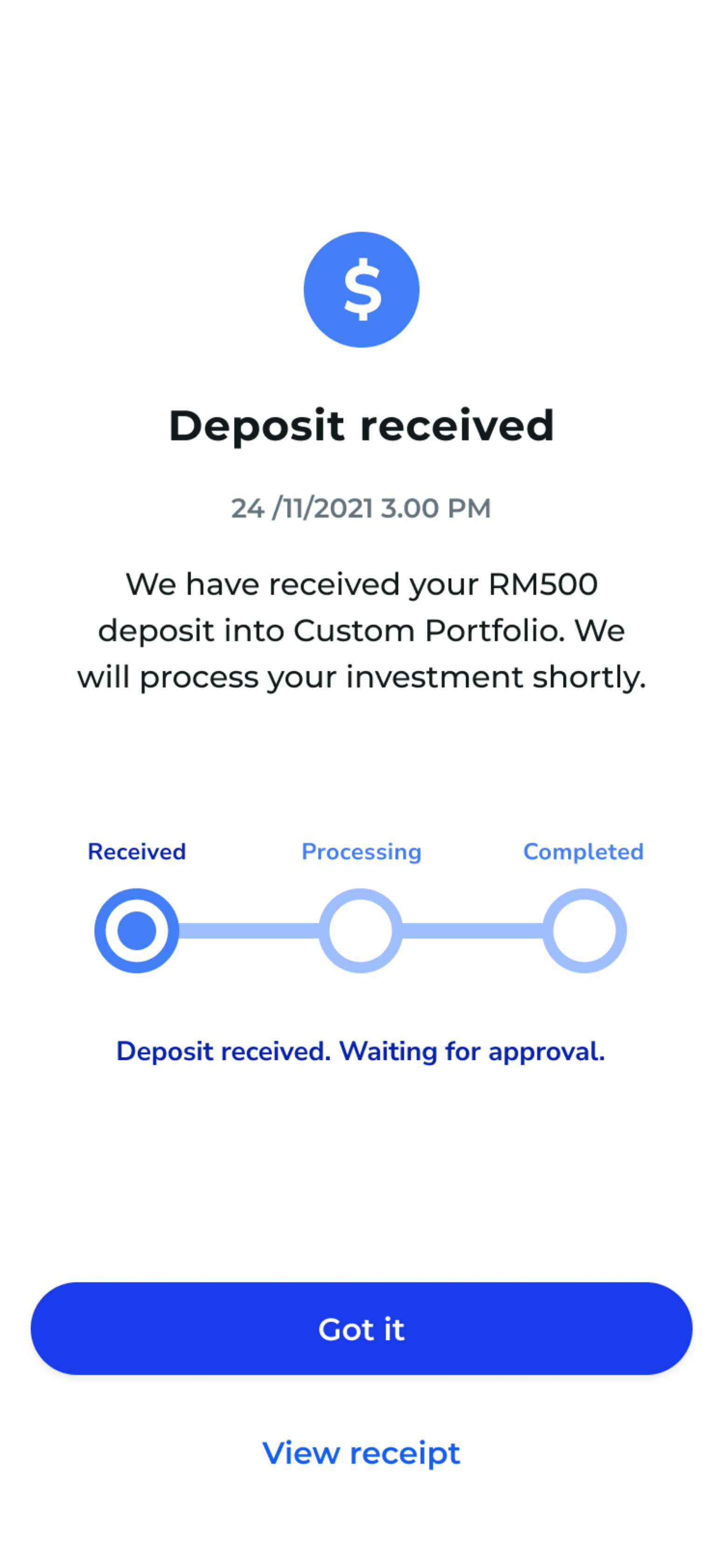 Ria Custom Portfolio - Step 7.1